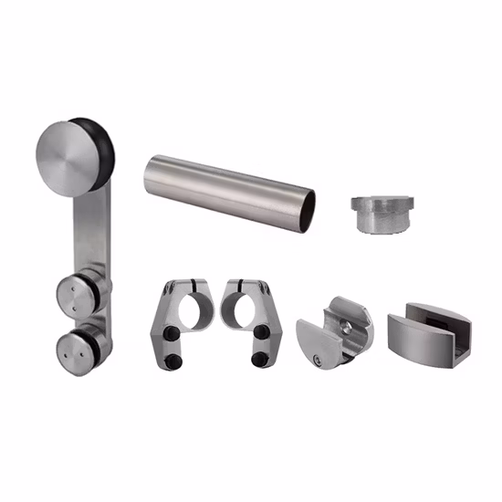 Shower Room Glass Sliding Door Hardware Accessories System with China