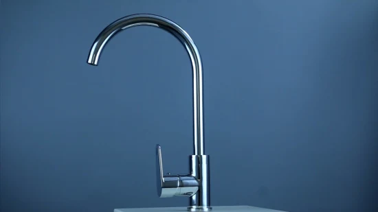 Rubinetto per lavabo da bagno da cucina in rame di alta qualità con maniglia singola in ottone